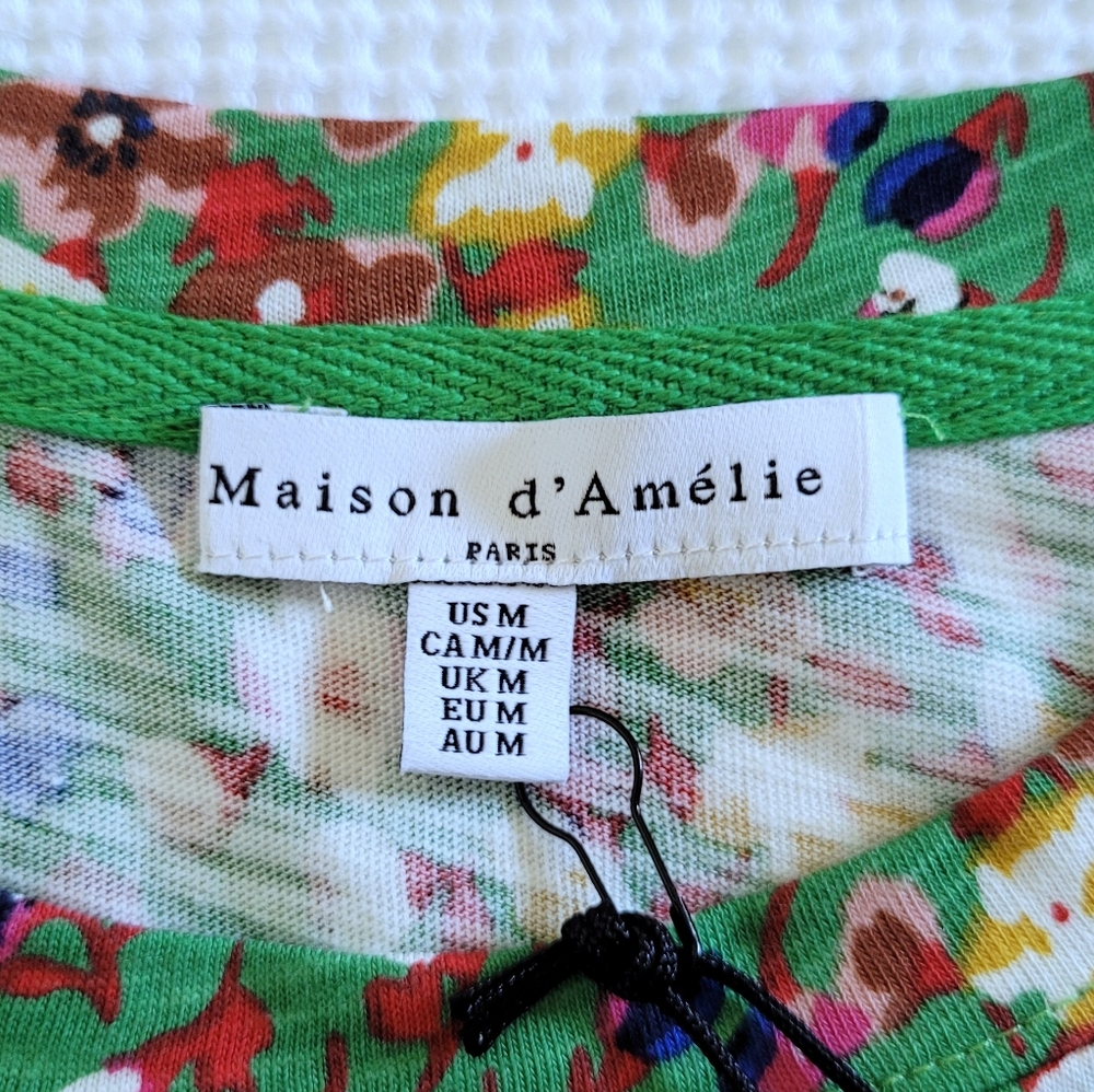 Maison d' Amelie Floral💐 Top - NWT - Picture 4 of 12